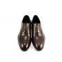 Buty męskie Pilpol Prato PW063 B203 Brązowe Oxfordy