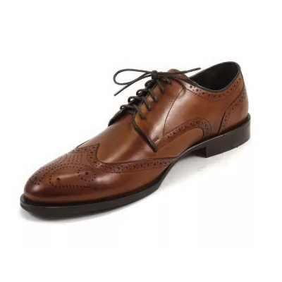 Derby męskie koniakowe Pilpol PW054 Premium