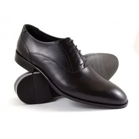 buty męskie Pilpol Prato PW063 C1 Czarne Oxfordy