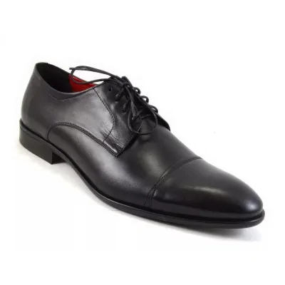 Derby męskie czarne Pilpol 1488 Premium cap toe Derby męskie czarne Pilpol 1488 Premium cap toe