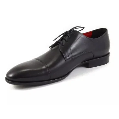 Derby męskie czarne Pilpol 1488 Premium cap toe Derby męskie czarne Pilpol 1488 Premium cap toe