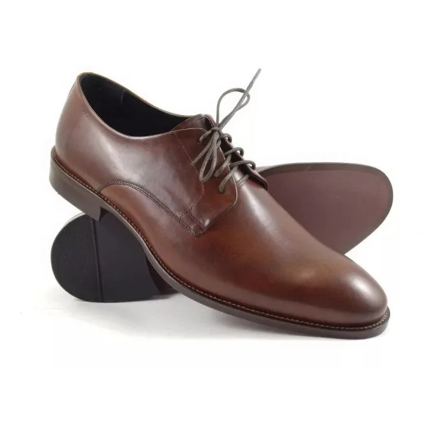 Derby męskie orzechowe Pilpol Prato PW047 Premium