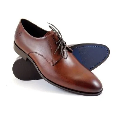 buty męskie Pilpol Prato PW007 B203 Brązowe Derby