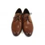 buty męskie Pilpol 1739 B175 Brązowe Derby na Lato
