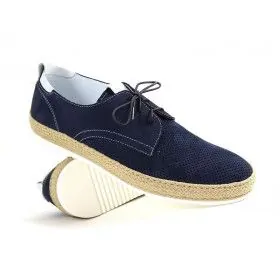 buty męskie Pilpol Prato PC142 M939 Granatowe Półbuty Casual na