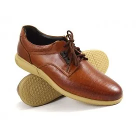 buty męskie Pilpol Prato PC159 Lekkie Brązowe Derby na Lato