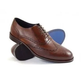 buty męskie Pilpol Prato PW141 B203 Brązowe Oxford Brogs