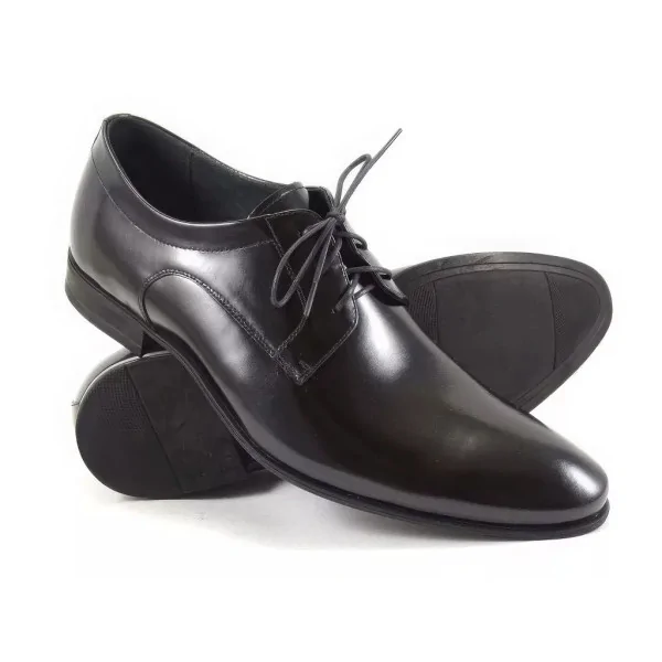 Derby Męskie Czarne Pilpol 1654