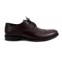 buty męskie Pilpol Prato PW081 M612 Burgundowe Brogsy-Derby