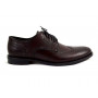 Buty męskie Pilpol Prato PW081 M612 Burgundowe Brogsy-Derby