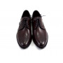 Buty męskie Pilpol Prato PW081 M612 Burgundowe Brogsy-Derby