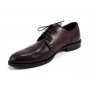 Buty męskie Pilpol Prato PW081 M612 Burgundowe Brogsy-Derby