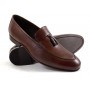 Pilpol Prato PW056 B203 Brązowe Penny Loafers