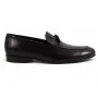 Buty męskie Pilpol Prato PW056 C1 Czarne Penny Loafers