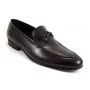 Buty męskie Pilpol Prato PW056 C1 Czarne Penny Loafers