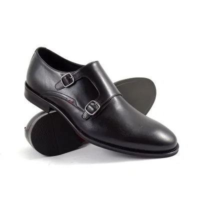 buty męskie Pilpol Prato PW096 C1 Czarne Monki