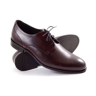 buty męskie Pilpol Prato PW137 K189 Burgundowe Derby