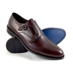 buty męskie Pilpol 1669 K189 Burgundowe Monki