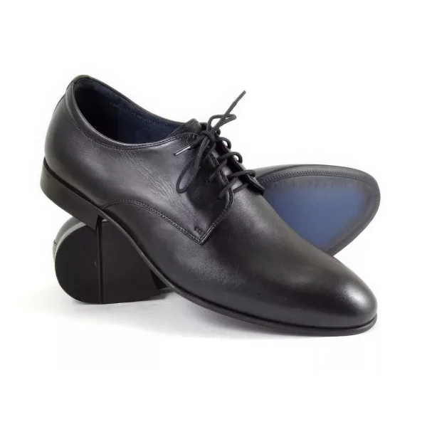 Derby męskie czarne 1714 premium