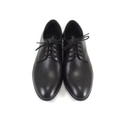 Derby męskie czarne 1714 premium – eleganckie buty skórzane