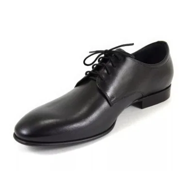 Derby męskie czarne 1714 premium – eleganckie buty skórzane