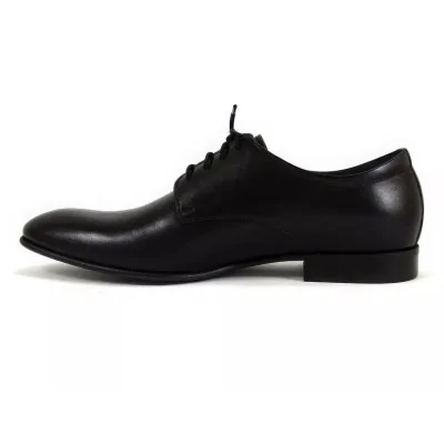 Derby męskie czarne 1714 premium – eleganckie buty skórzane