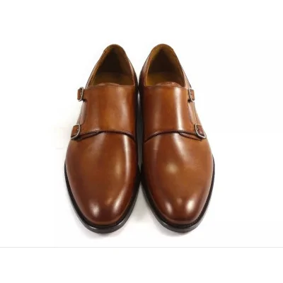 Monki męskie koniakowe PW113 – buty wizytowe exclusive Monki męskie koniakowe PW113 – buty wizytowe exclusive