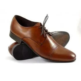 buty męskie Pilpol 1707 B175 Brązowe Derby