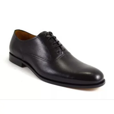 Czarne oxfordy męskie PW114 exclusive – eleganckie buty wizytowe