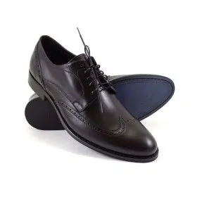 buty męskie Pilpol 1639 C1 Czarne Brogsy