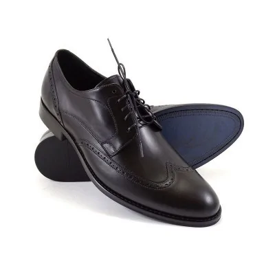 buty męskie Pilpol 1639 C1 Czarne Brogsy