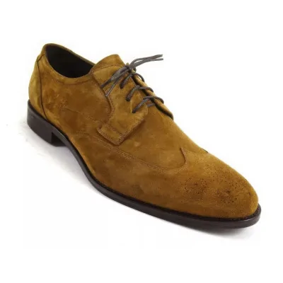 Brązowe Brogsy Męskie Zamszowe Pilpol Prato PC068 Brązowe Brogsy Męskie Zamszowe Pilpol Prato PC068