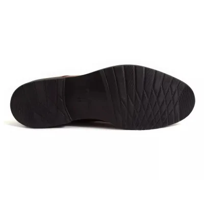 Trzewiki zimowe brązowe – męskie buty zimowe na zamek