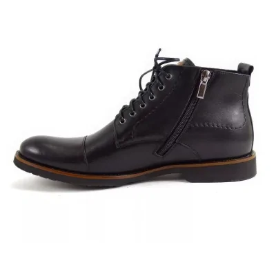 Trzewiki zimowe czarne – męskie buty zimowe na zamek Trzewiki zimowe czarne – męskie buty zimowe na zamek