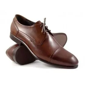 buty męskie Pilpol Prato PW170 B203 Brązowe Derby