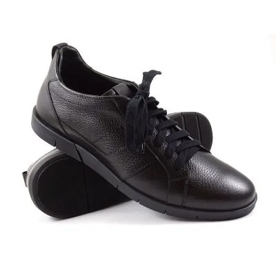 Buty męskie Pilpol Prato PC174 R081 Czarne Półbuty Casual