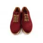 Buty męskie Pilpol Prato PC189 Lekkie Bordowe Derby na Lato