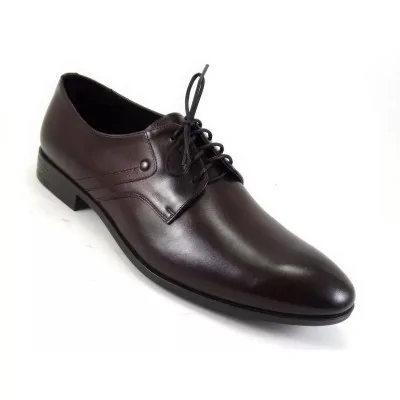 Burgundowe Derby Męskie Pilpol 1735 Regular Burgundowe Derby Męskie Pilpol 1735 Regular