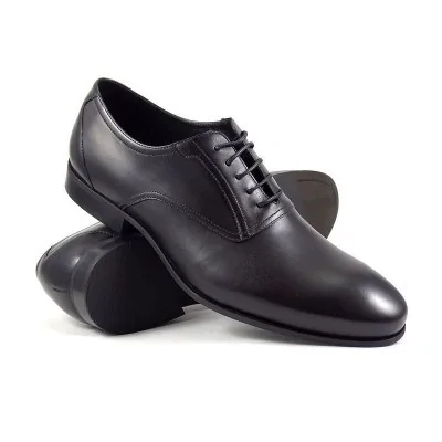 Buty męskie Pilpol Prato PW089 C1 Czarne Oxfordy