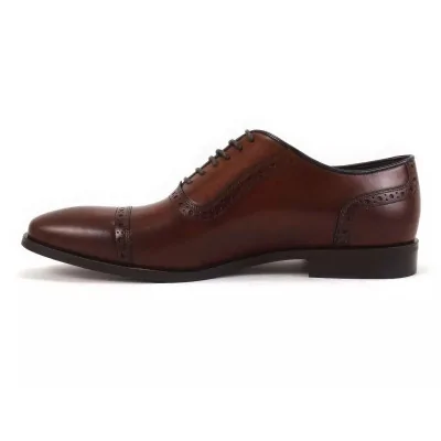 Oxford Brogowany Orzech – Orzechowe Oxfordy Cap Toe Męskie PW134 Premium Oxford Brogowany Orzech – Orzechowe Oxfordy Cap Toe Męskie PW134 Premium