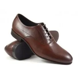 buty męskie Pilpol Prato PW051 B203 Brązowe Oxfordy