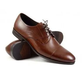 buty męskie Pilpol 1750 B316 Brązowe Derby