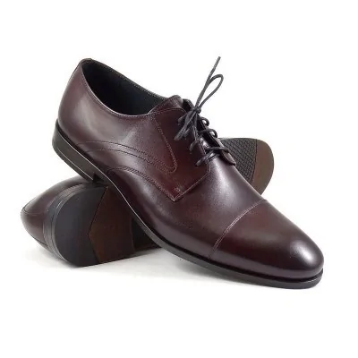 buty męskie Pilpol 1750 K218 Burgundowe Derby