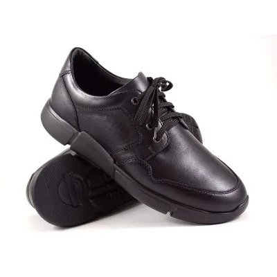 Buty męskie Pilpol Prato PC176 C199 Czarne Półbuty Casual