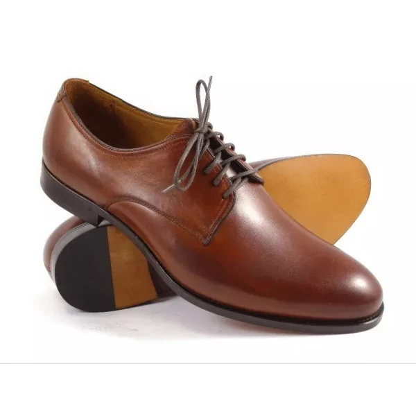 Derby męskie brązowe Exclusive Pilpol Prato PW083