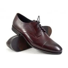 buty męskie Pilpol 1741 K218 Burgundowe Derby