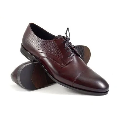 buty męskie Pilpol 1741 K218 Burgundowe Derby