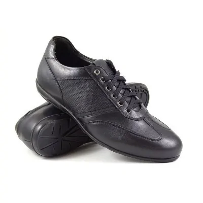 buty męskie Pilpol Prato PW180 C227 Czarne Półbuty Casual