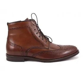 buty męskie Pilpol Prato PW6037 M250 Brązowe Trzewiki Brogs na