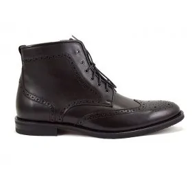 buty męskie Pilpol Prato PW6037 W687 Czarne Trzewiki Brogs na